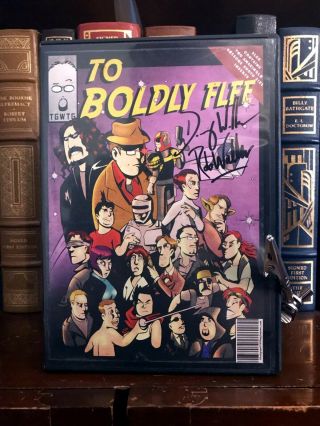 To Boldly Flee Dvd Signed By Rob & Doug Walker Nostalgia Critic Channel Awesome