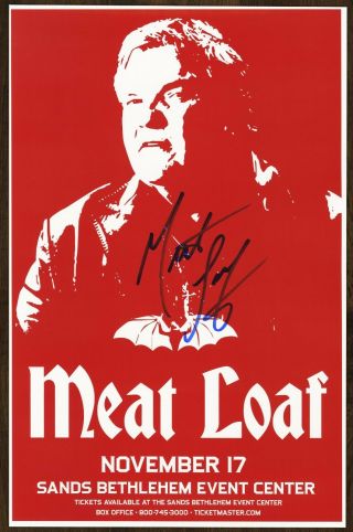 Meat Loaf Autographed Gig Poster The Rocky Horror Picture Show