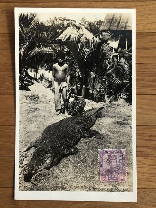 Straits Settlements Old Postcard Malaysia Johor To Belgium 1933