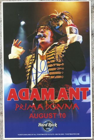 Adam Ant Autographed Gig Poster Goodie Two Shoes