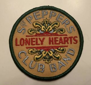 Vintage The Beatles Sgt.  Peppers Lonely Hearts Club Band Embroidered Patch 3”