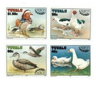 Full Sheets Tuvalu 1997 Sc 742 - 5 - Ducks & Drakes - 4 Sheets Of 40 - Mnh