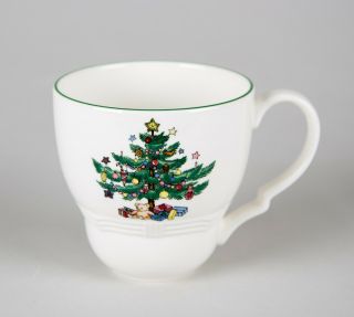 Nikko Holiday Greetings Mugs,  Set of (6),  Made in Japan,  Christmas Tree Design 2