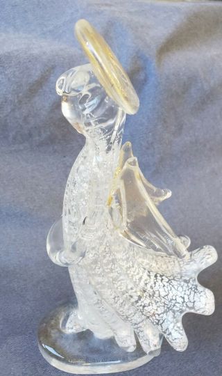 Vintage Italian Mid Century Modern Murano Art Glass - Christmas Angel