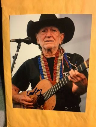 Country Music Legend Willie Nelson Signed Autographed 8x10 Photo Rare Hot