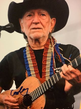 Country Music Legend Willie Nelson Signed Autographed 8x10 Photo RARE HOT 3