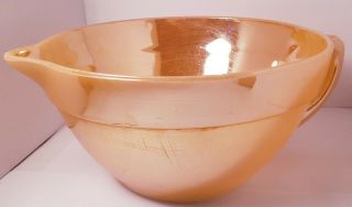 Vintage Fire - King Peach Luster 7 1/2” Mixing Bowl Handle And Spout