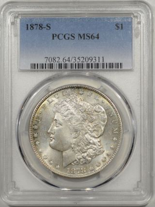 1878 - S Morgan Dollar Pcgs Ms - 64