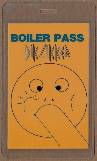 Def Leppard 1983 Dik Likker Otto Laminated Backstage Boiler Pass