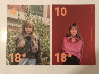 Red Velvet Wendy 2018 Seasons Greetings Member Month Photocard