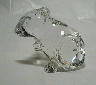 Princess House Pets Crystal Mouse Rat 24 Lead Crystal Figurine Paperweight