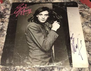 Eddie Money Signed Debut Album Lp “baby Hold On” “two Tickets To Paradise”
