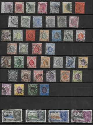 4006: Hong Kong; Selection Of 91 Stamps.  Victoria - Elizabeth.  China.  1871 - 1954