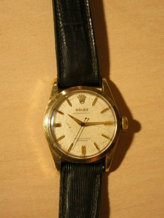 Gold Rolex Oyster Perpetual Watch,  Model 6634