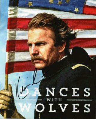 Autographed Kevin Costner Signed 8 X 10 Photo Really