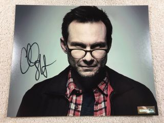 8x10 Christian Slater Auto Signed Photo W/ Fan Expo Mr Robot Pic