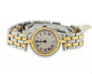 Cartier Panthere Round 18k Gold Steel Quartz Ladies Watch Special Offer