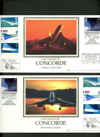 2003 Concorde Last Flight London - York & York - London Buckingham Pair