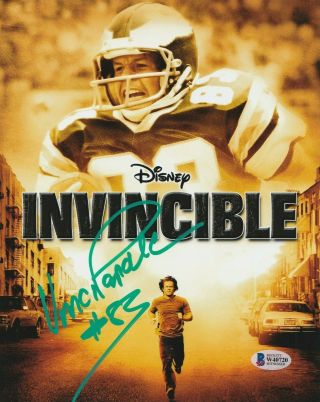 Vince Papale Autograph 8x10 Photo Philly Eagles Invincible Signed Beckett