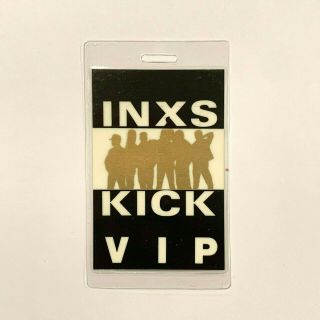 Inxs Kick Tour Concert Vip 1988 Backstage Pass Laminated Rare 80 
