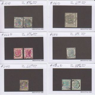 A5539: 19th C Hong Kong Stamp Collection; Cv $430