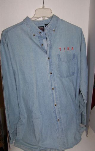 Tina Turner Twenty Four Seven Tour Denim T - Shirt Size Xl