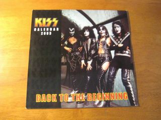 Wow Kiss “back To The Beginning” Calendar 2003