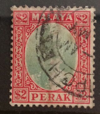 Malaya Perak 1940 Sg120 $2 Fine Cat £80