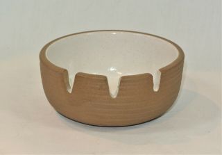 Heath Ceramics California Pottery Ashtray Brown Beige 4 3/4 Inches