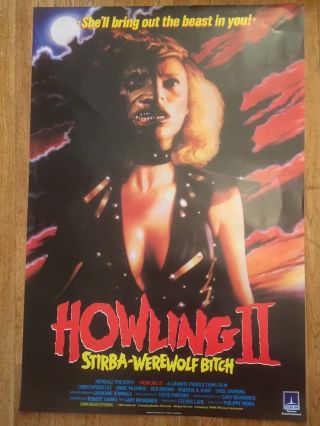 Howling 2 1985 British Uk Horror Film Poster Christopher Lee