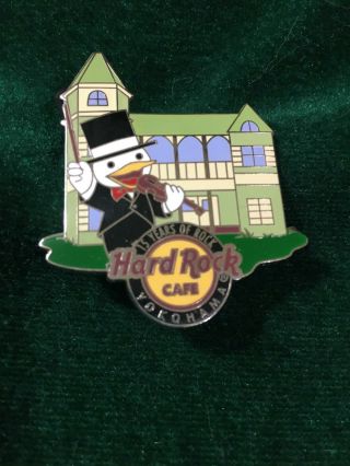Hard Rock Cafe Pin Yokohama 15 Years Of Rock Duck In Tuxedo & Hat By Building