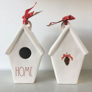 Rae Dunn Slant Roof Home Red Large Letter Ll Birdhouse Christmas 2019