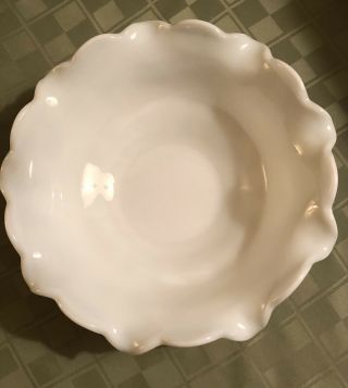 Vintage Westmoreland Paneled Grapes Milk Glass Bowl