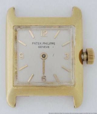 Vintage Patek Philippe 3141 18k Gold Ladies Wrist Watch To Restore Fix