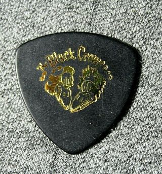 Black Crowes // 1990 Shake Your Money Maker Tour Guitar Pick // Black/gold Crows