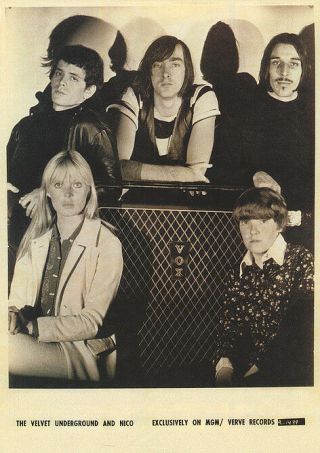 The Velvet Underground & Nico Portrait 23.  5 " X 33 " Large Music Poster