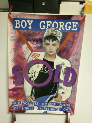 Boy George “sold” 1987 Promo Poster