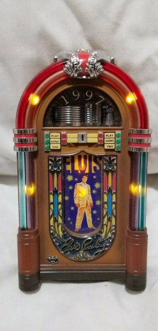 1997 Heirloom Carlton Cards Elvis Presley Musical Jukebox Christmas Ornament