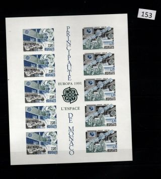 /// Monaco - Mnh - Europa Cept 1991 - Imperf - Space - Spaceships