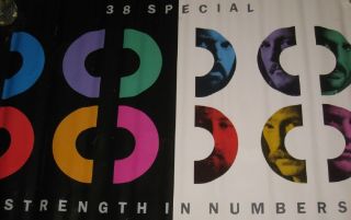 Rare 38 - Special 1986 Promo Poster " Strength In Numbers " 24 " X 36 " Wide