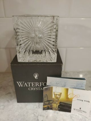Waterford Crystal 2000 A.  D.  Christianity Candle Votive