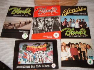 4 Blondie Official International Fan Club Magazines