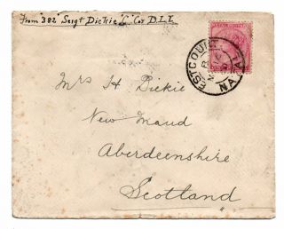 Natal/south Africa: Boer War,  Cover To Scotland,  From Estcourt 1900,  Arr.  Canc.