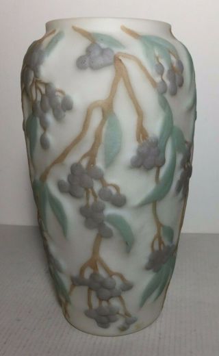 Vintage Phoenix/consolidated Glass Vase - 9 1/2 " - " Bittersweet " Pattern