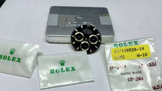 Rolex Authentic Daytona Black Dial And Hands 116520 For Steel Or White Gold