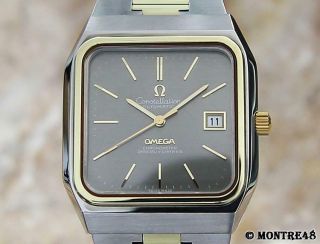 Omega Constellation Swiss Made 1970s Auto Gold Ss Mens Vintage Luxury Watch D61