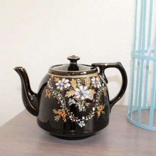 Vintage Price Bros Hand Painted Teapot Made In England 1638