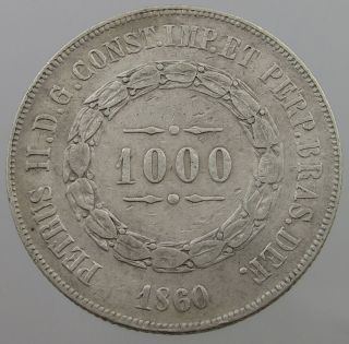 Brazil 1000 Reis 1860 T8 191