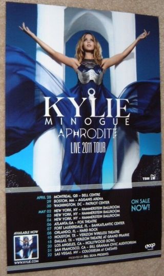 Kylie Minogue Poster - Aphrodite 2011 Tour - Promo Poster - 11 X 17 Inches
