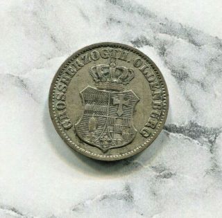 Oldenburg - Historical Silver 2 1/2 Groschen,  1864 A,  Km 195